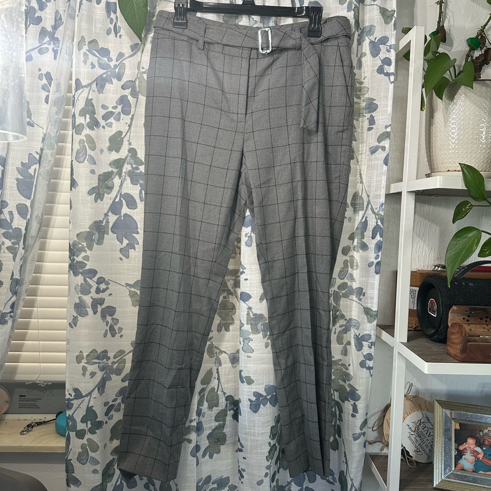 Gray Checkered womans Pants